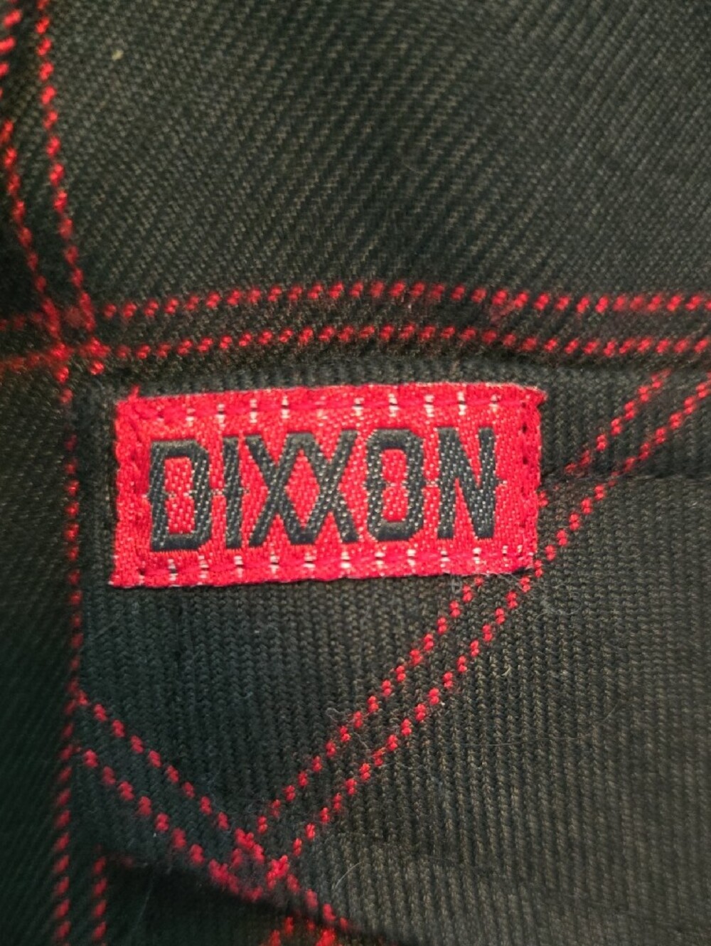 Long-sleeved DIXXON The Redline Flannel Blk & Red Snap Closure-Excellent Con - Picture 6 of 6